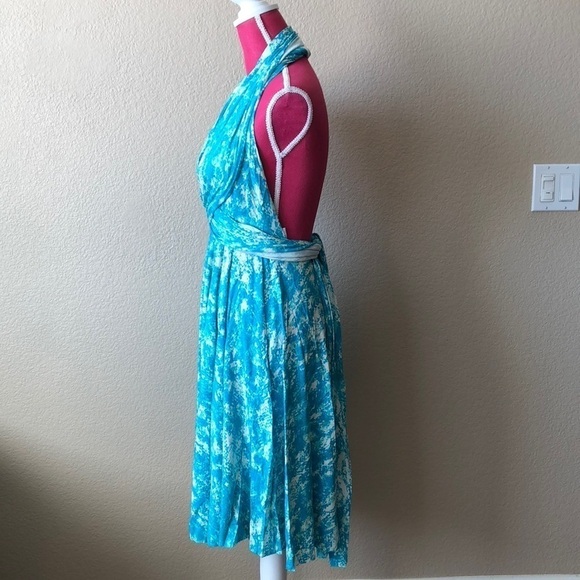 Tart Collections Pleated Halter Empire Dress M - Picture 4 of 8